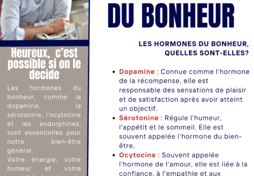 BOOSTE TES HORMONES DU BONHEUR